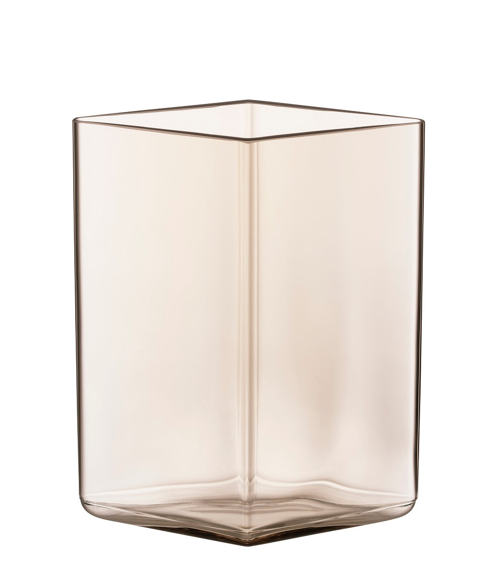 Ruutu Vase 14cm Linen
