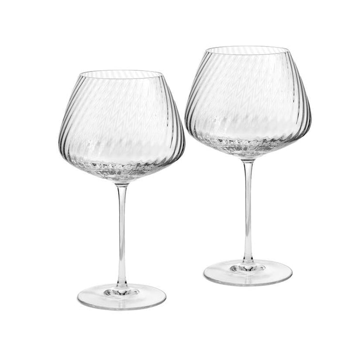 Vera Wang Swirl Stemware Red Wine Pair