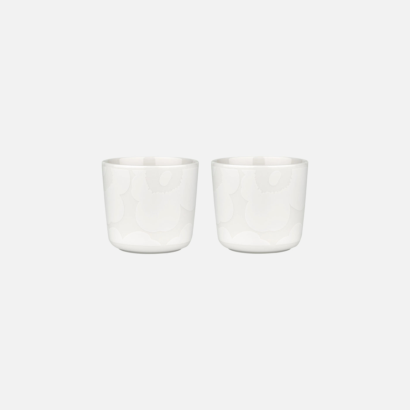 Oiva / Unikko Coffee Cup 2 Dl, Without Handle, 2 Pcs - white