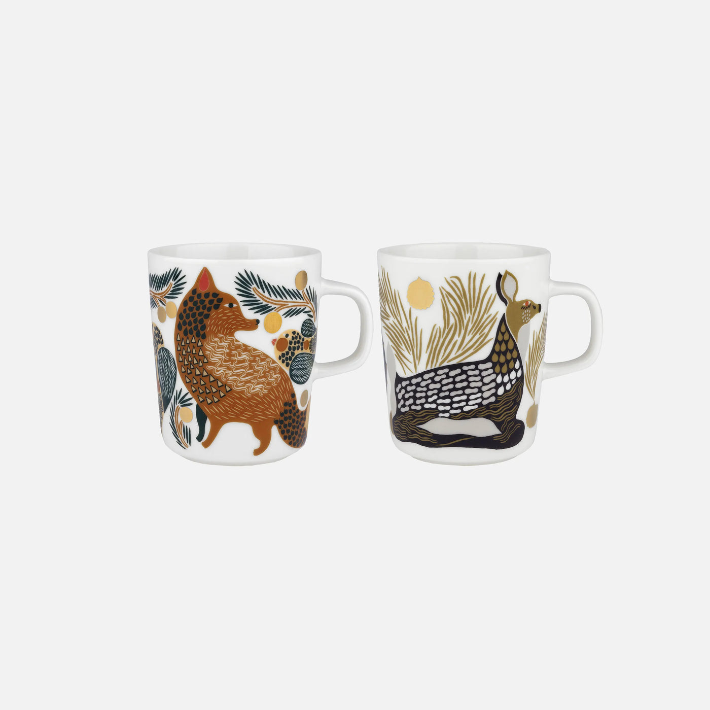 Oiva / Ketunmarja & Peura Mug Set 2,5 Dl, 2 Pcs