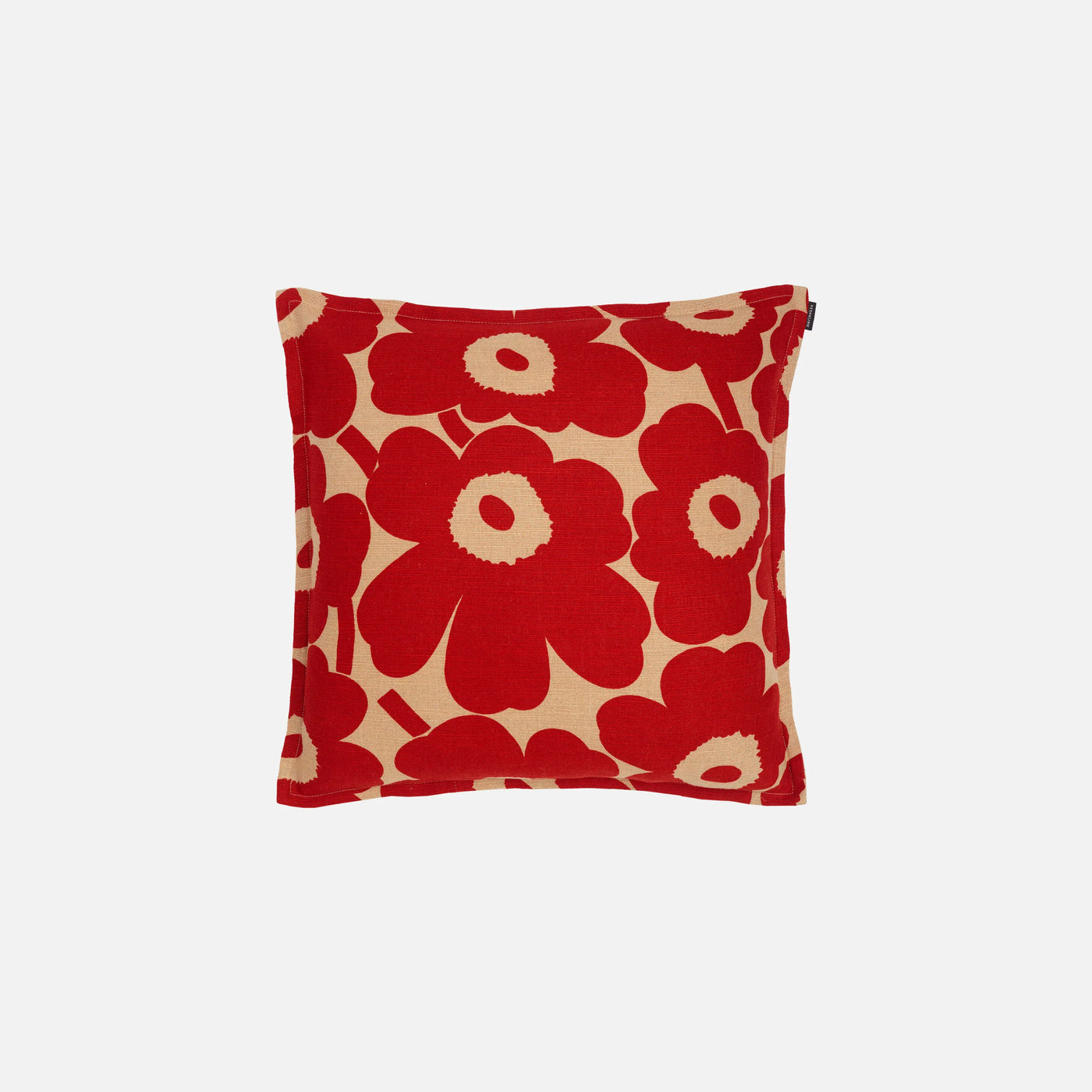 Pieni Unikko Cushion Cover 50 X 50 Cm - copper, red