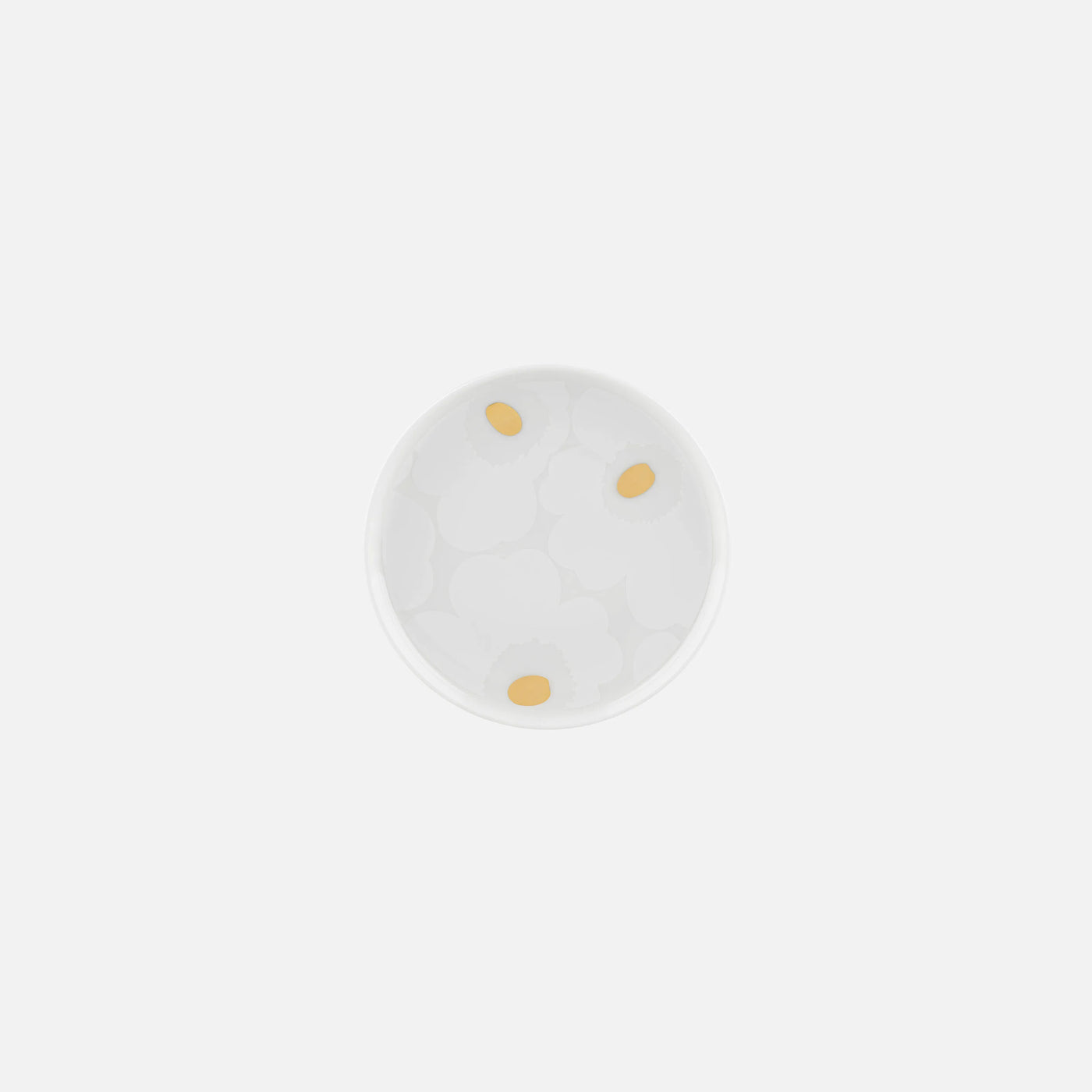 Oiva / Unikko Plate 13,5 Cm - white, gold