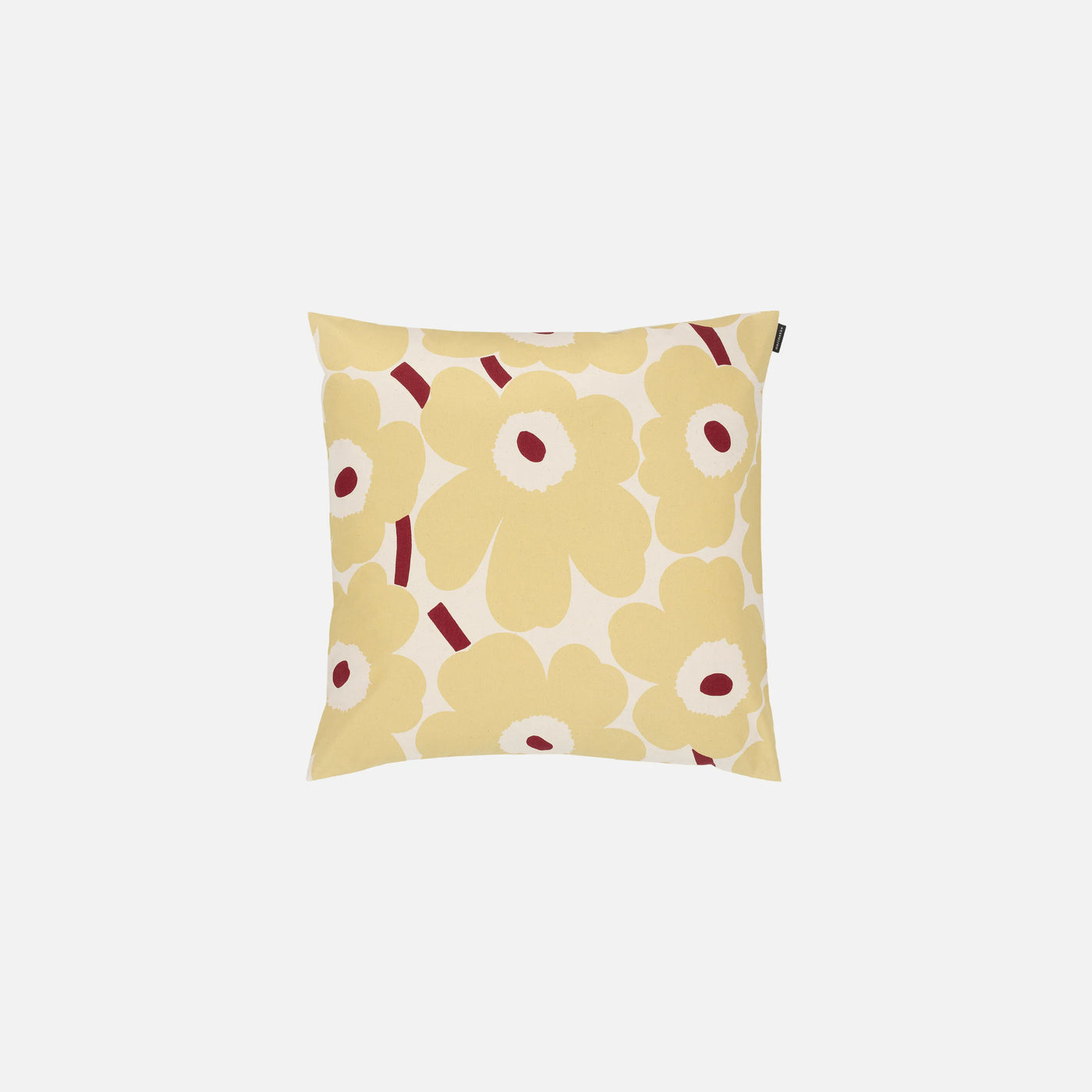 Pieni Unikko Cushion Cover 50x50 Cm - butter yellow
