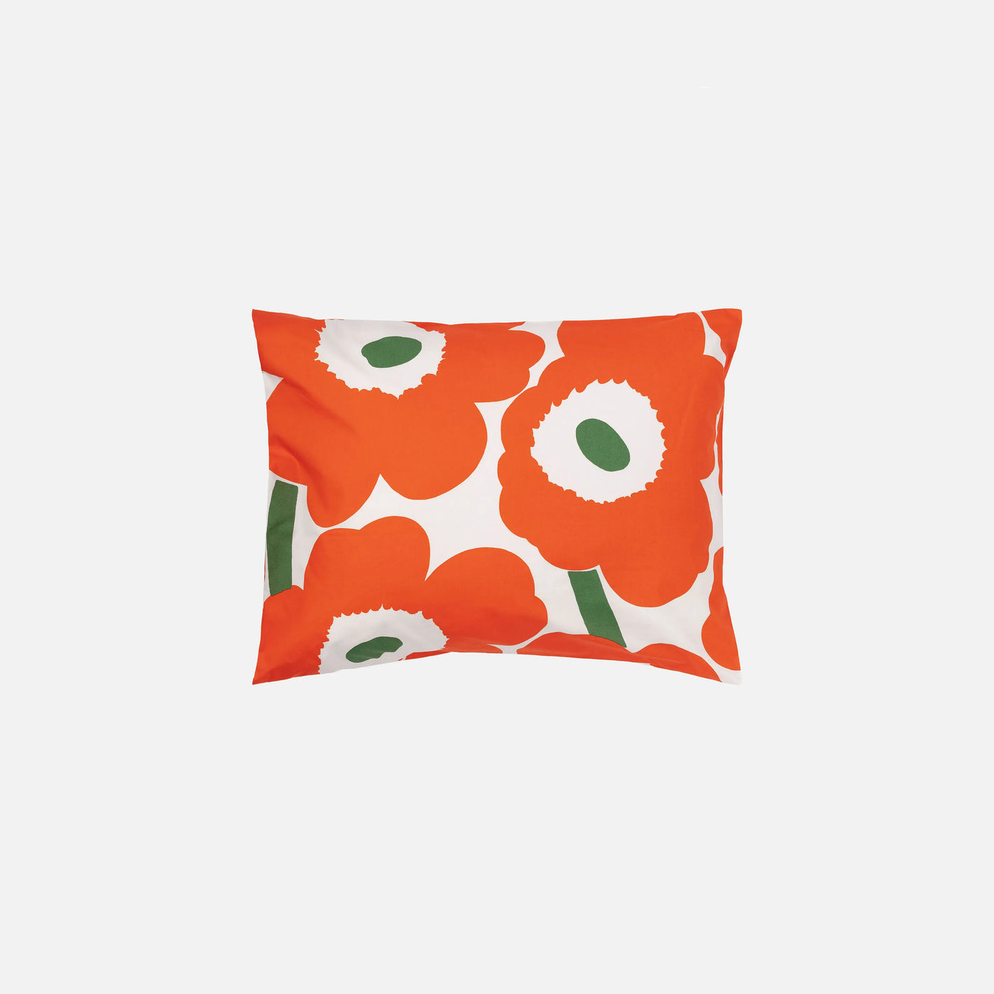 Unikko Pillow Case 50x70/75 Cm - orange, green