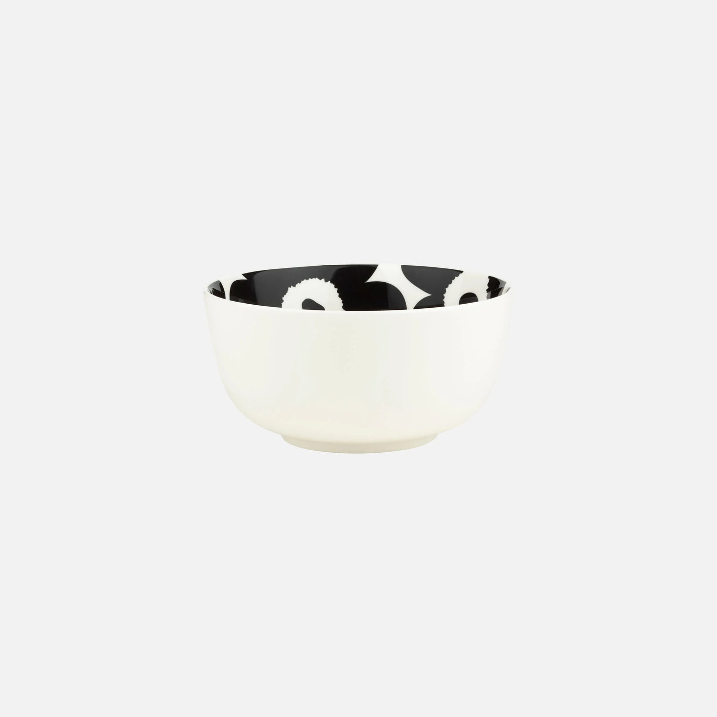 Oiva / Unikko bowl 9 dl - black & white