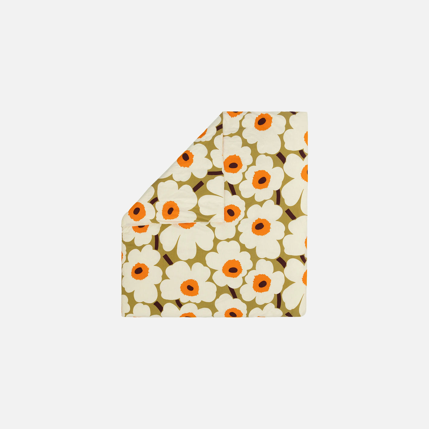 Unikko duvet cover 210x210 cm - caramel