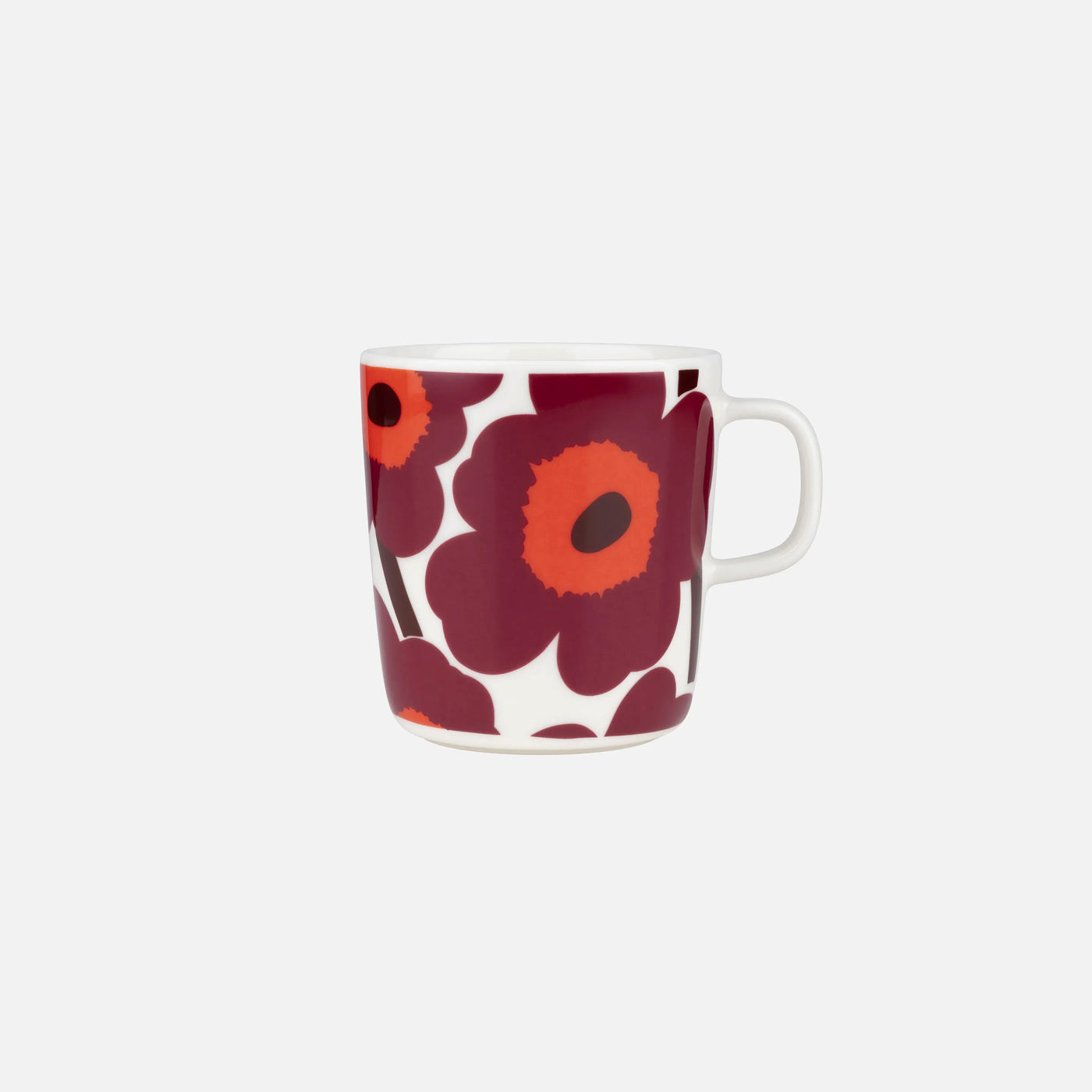 Oiva / Unikko mug 4 dl - burgundy