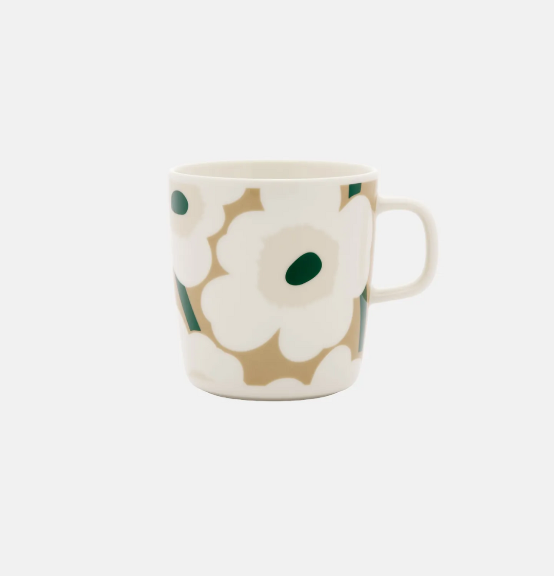 Oiva / Unikko Mug 4 dl - Beige and Green
