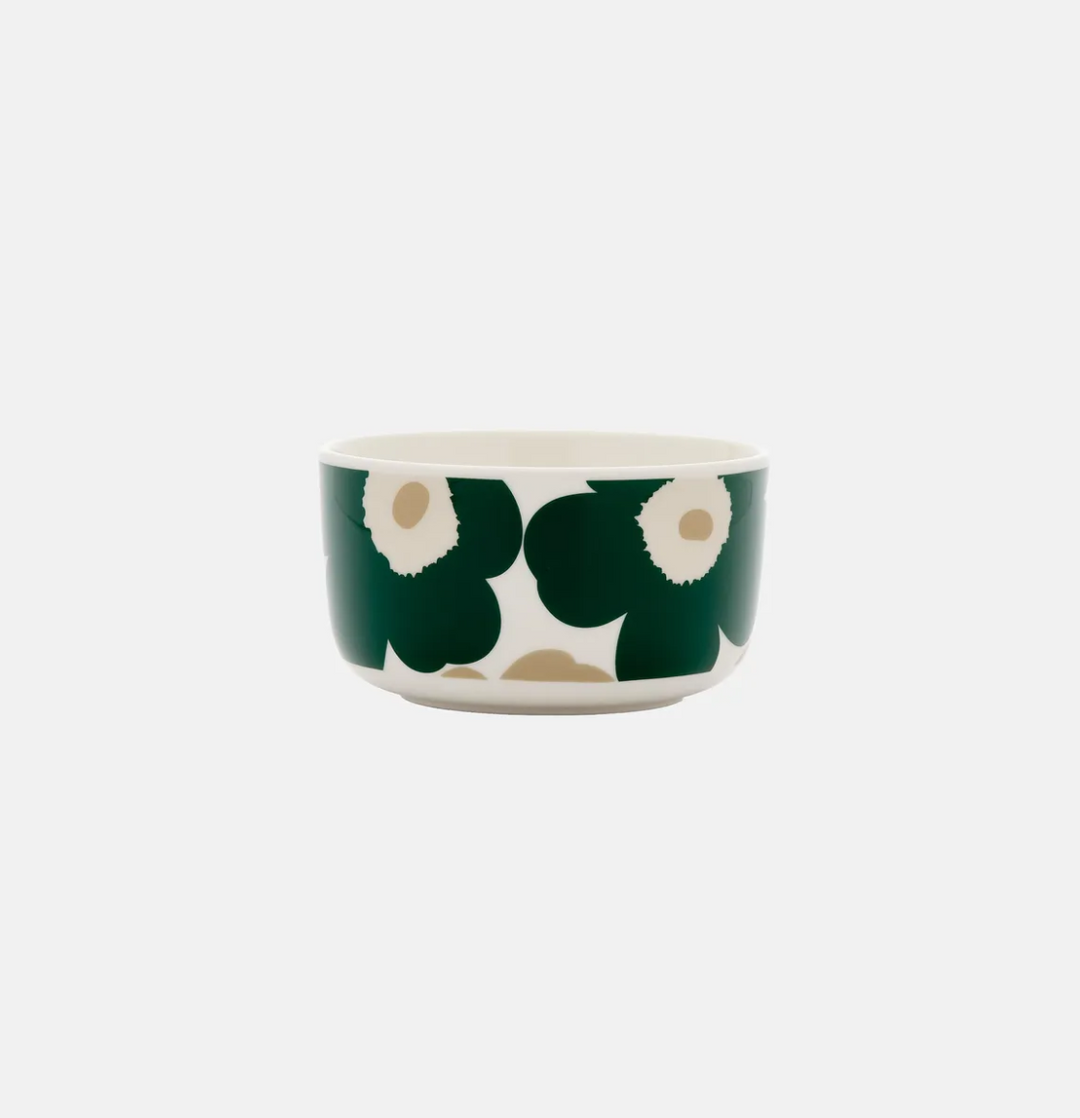 Oiva / Unikko Bowl 5 dl - Green and Beige