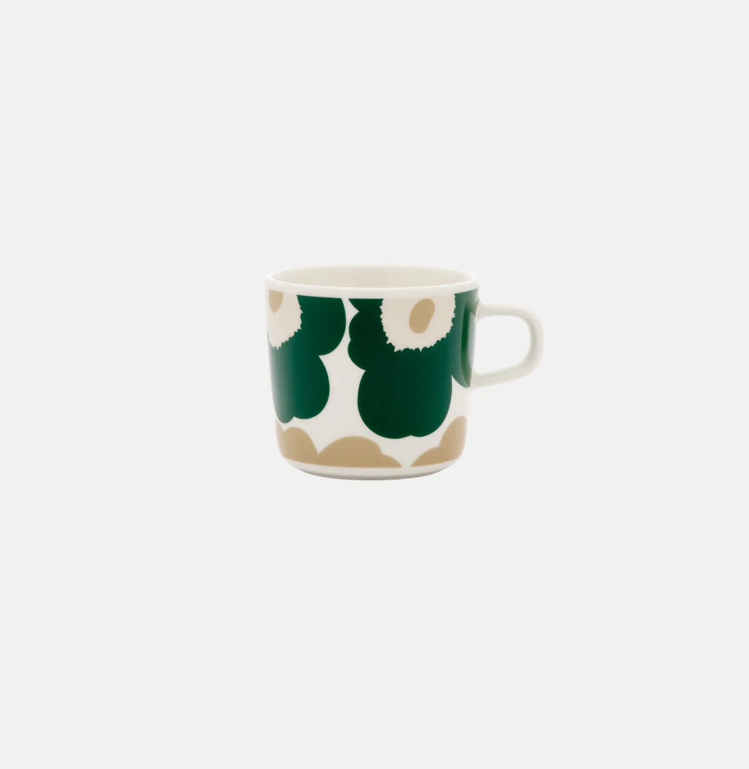 Oiva / Unikko Coffee cup 2 dl - Green and Beige