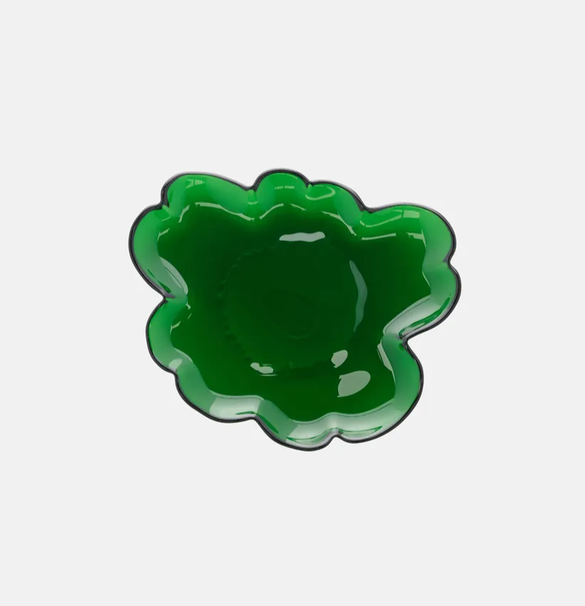Unikko Glass Plate 20 Cm - Green