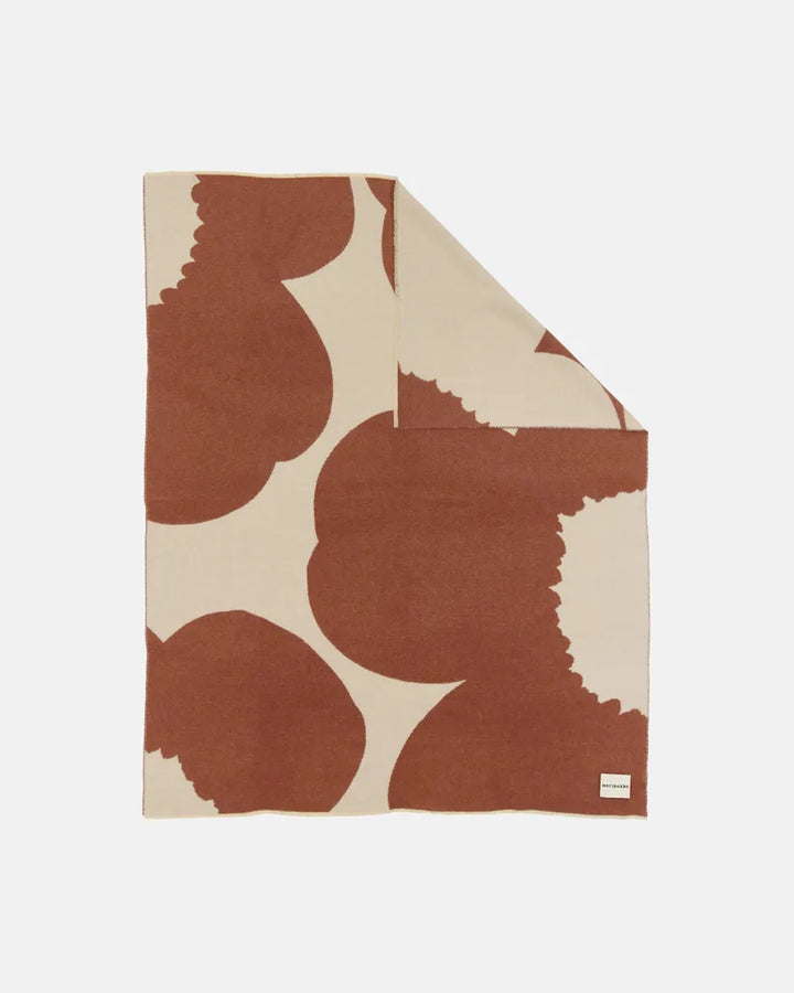 Iso Unikko Throw 130x170 cm - off white, chestnut