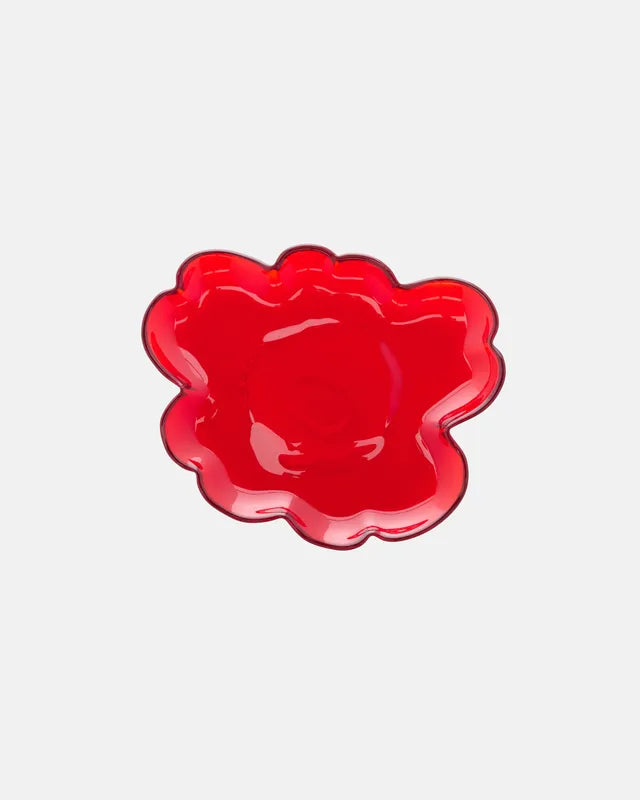 Unikko Glass Plate 20 cm - Red