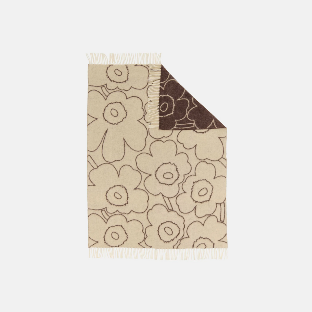 Piirto Unikko RWS Throw 130x170 cm - dark brown