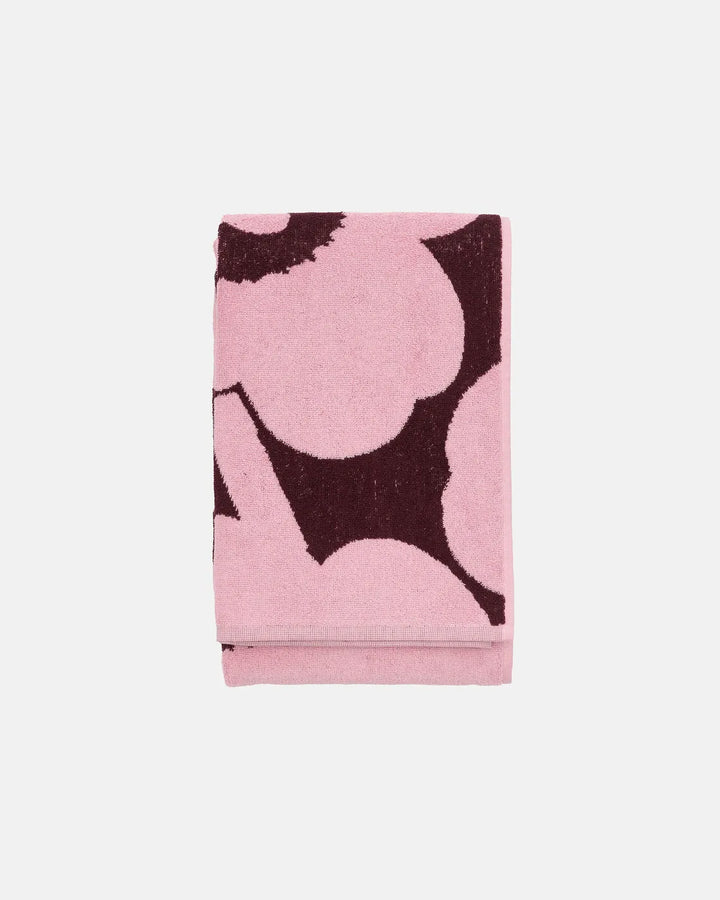 Unikko Bath towel 70x150 cm - plum, pink