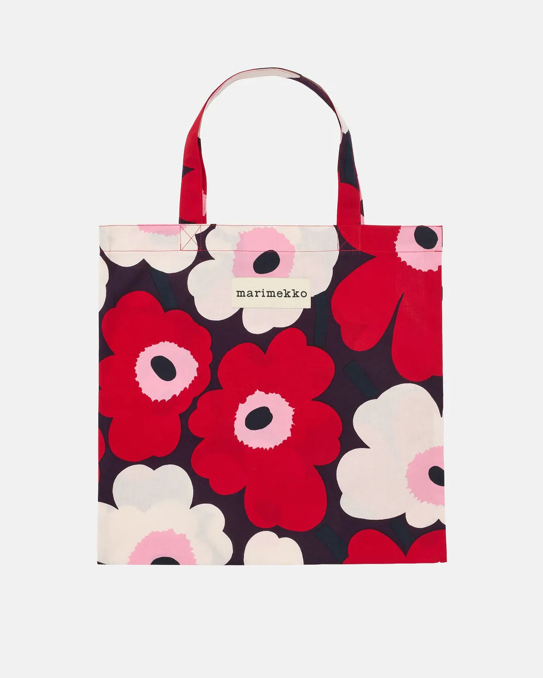 Pieni Unikko Bag 43x44 cm - red, pink, purple