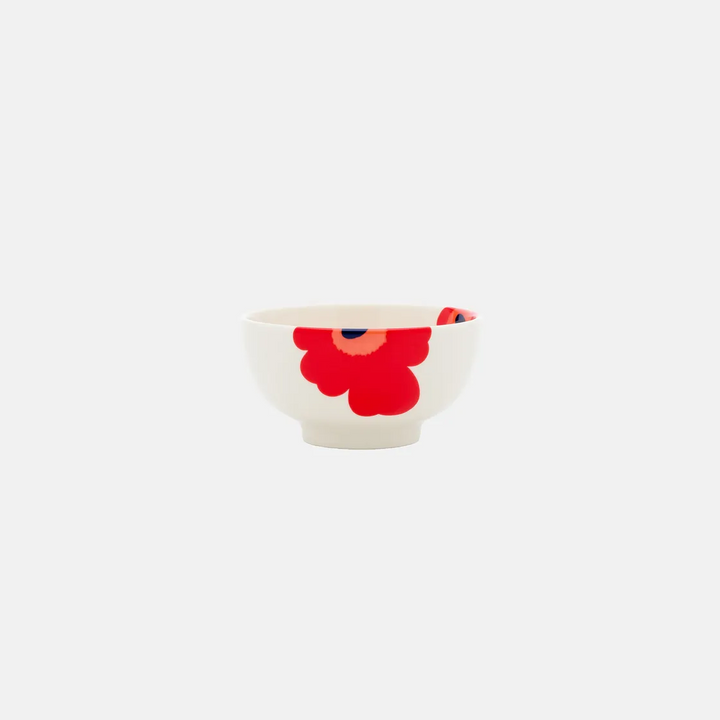 Oiva / Unikko Bowl 3 dl - white ,red