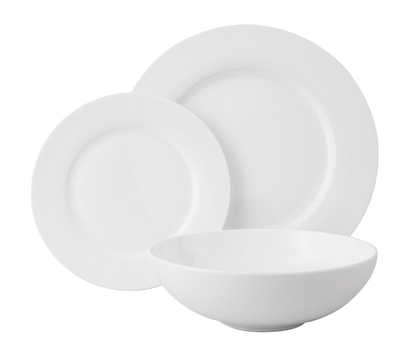 Wilkie Rim 12pce Dinner Set - Fine Bone