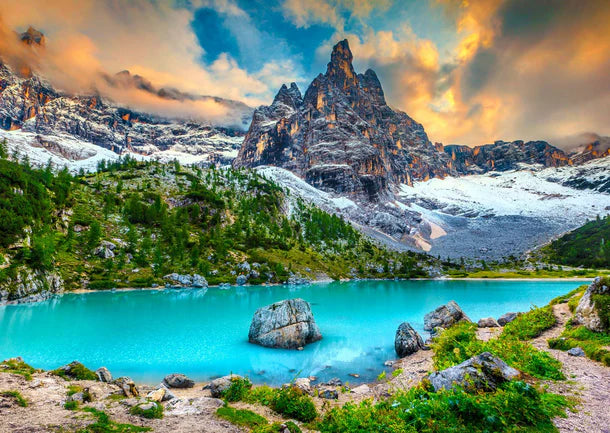 Sorapis Lake, Dolomites, Italy - 1000 Piece Jigsaw Puzzle