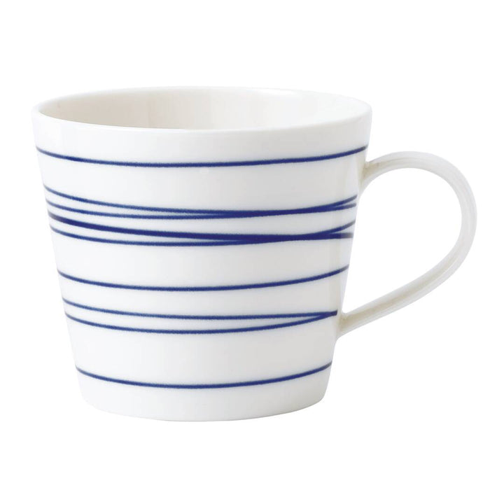 Pacific 16 Piece Dinnerware Set, Blue Lines