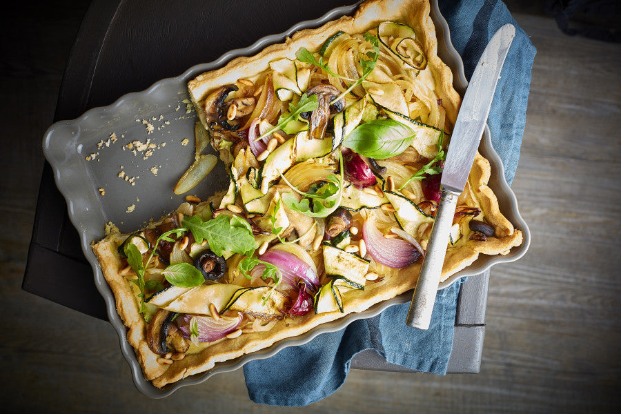 Deep Rectangular Tart Dish - Cedar