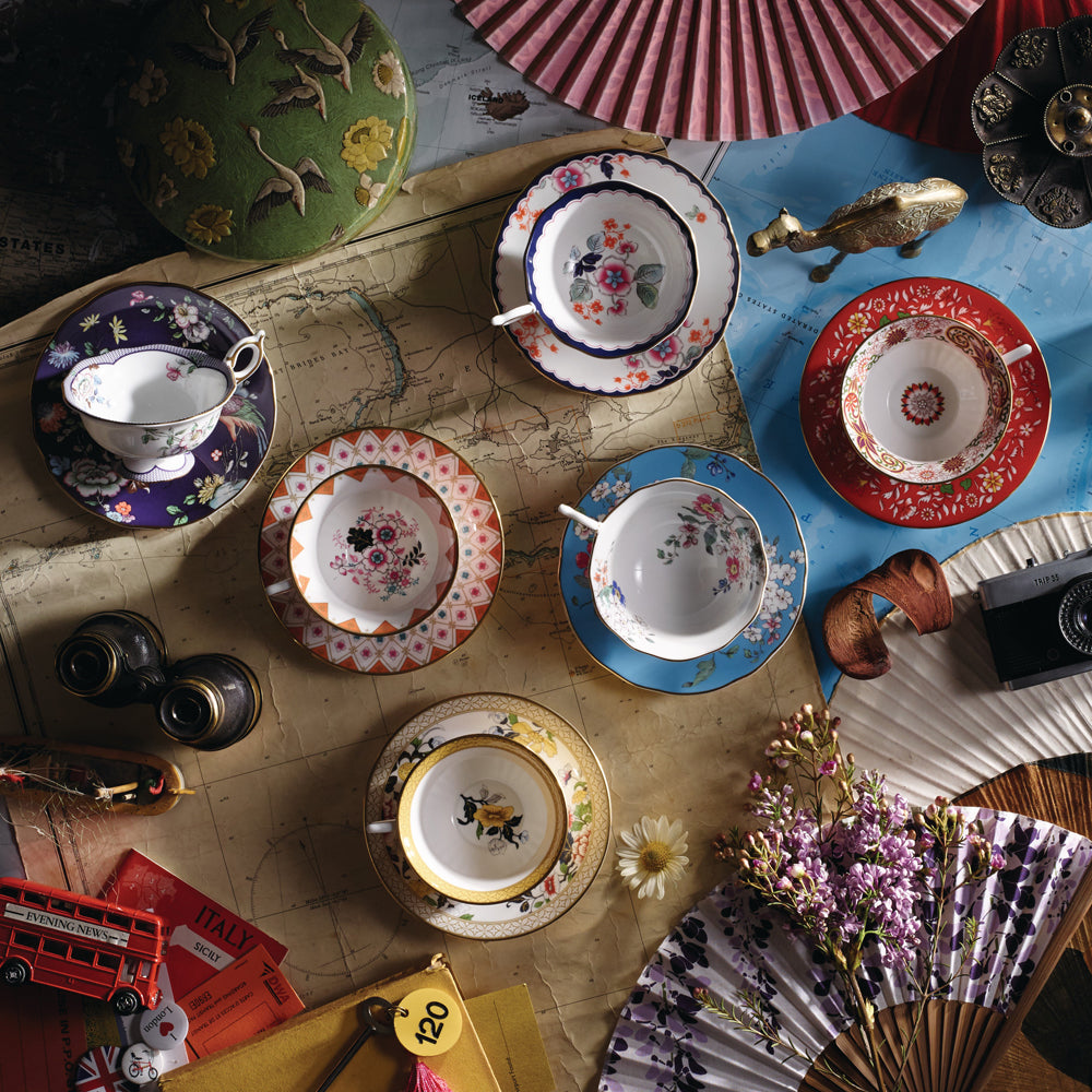 Wedgwood Wonderlust Apple Blossom Teacup & Saucer