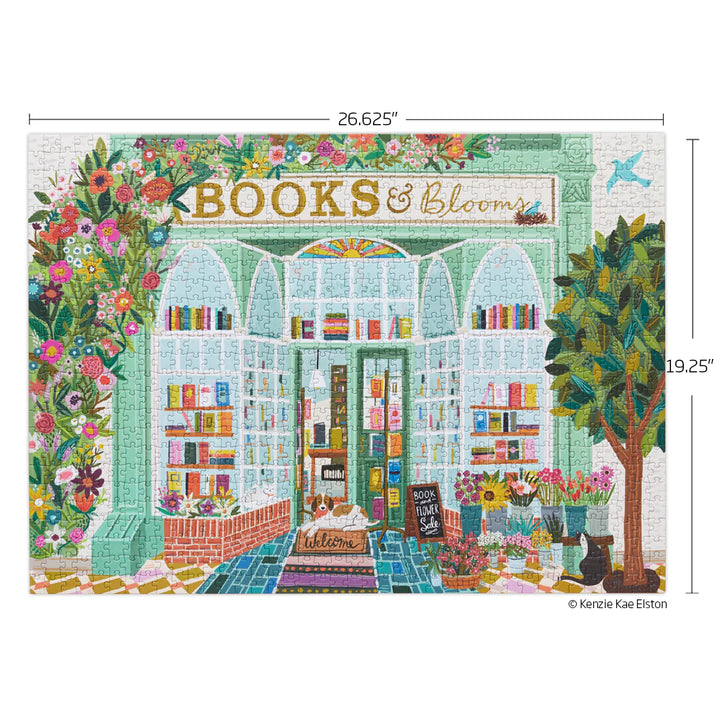 Books And Blooms 1000 Pce - Puzzle