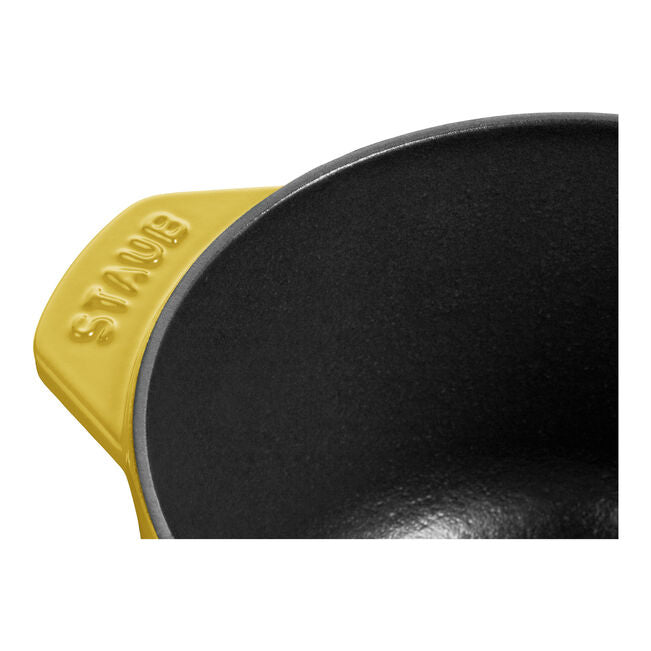 Round Cast iron Rice Cocotte - 16cm/1.75L Yellow