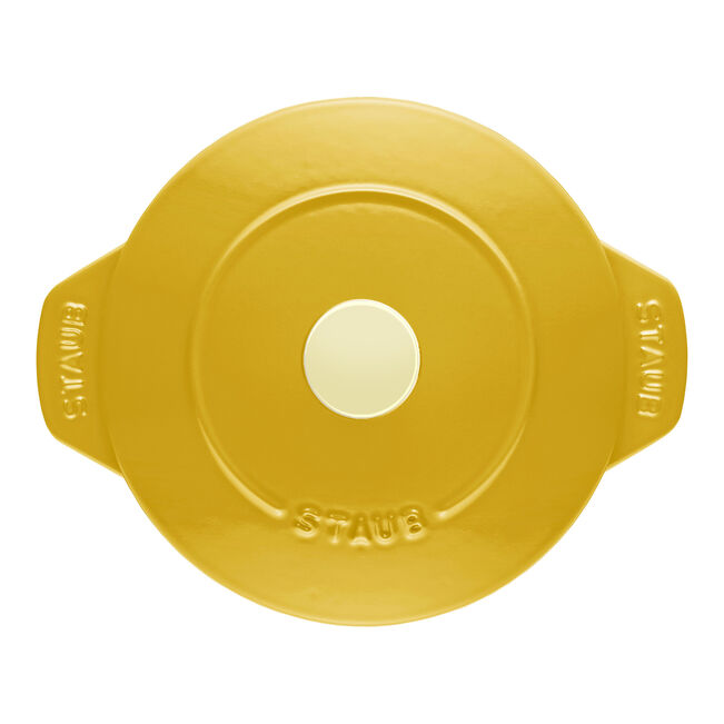 Round Cast iron Rice Cocotte - 16cm/1.75L Yellow