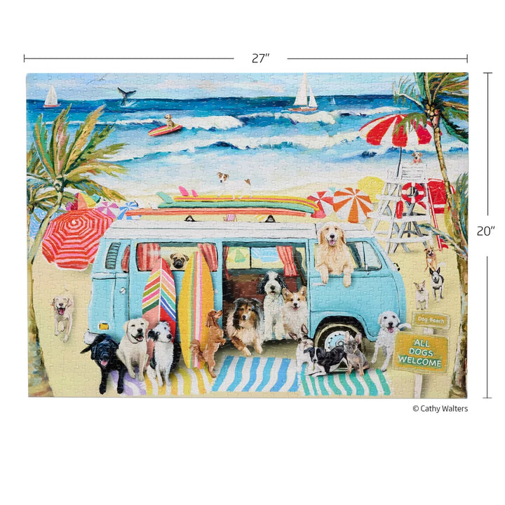 Doggie Surf School 1000 Pce - Puzzle