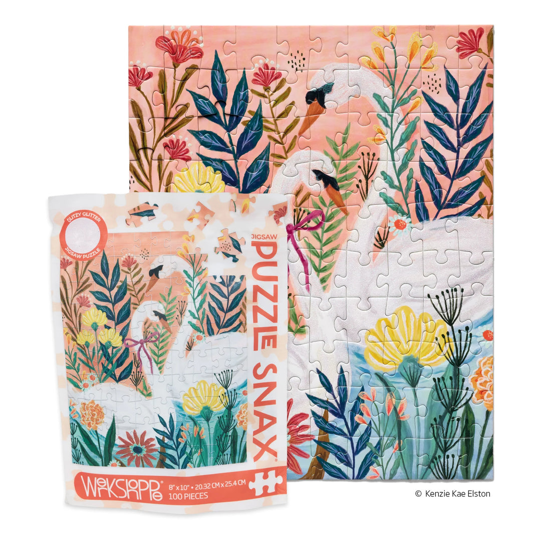 Serene Swans 100 Pce - Puzzle Snax