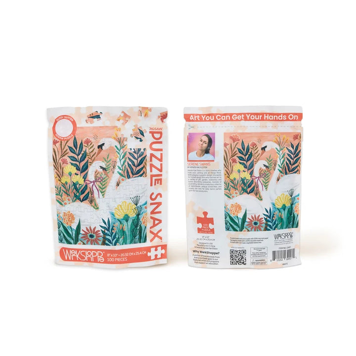 Serene Swans 100 Pce - Puzzle Snax