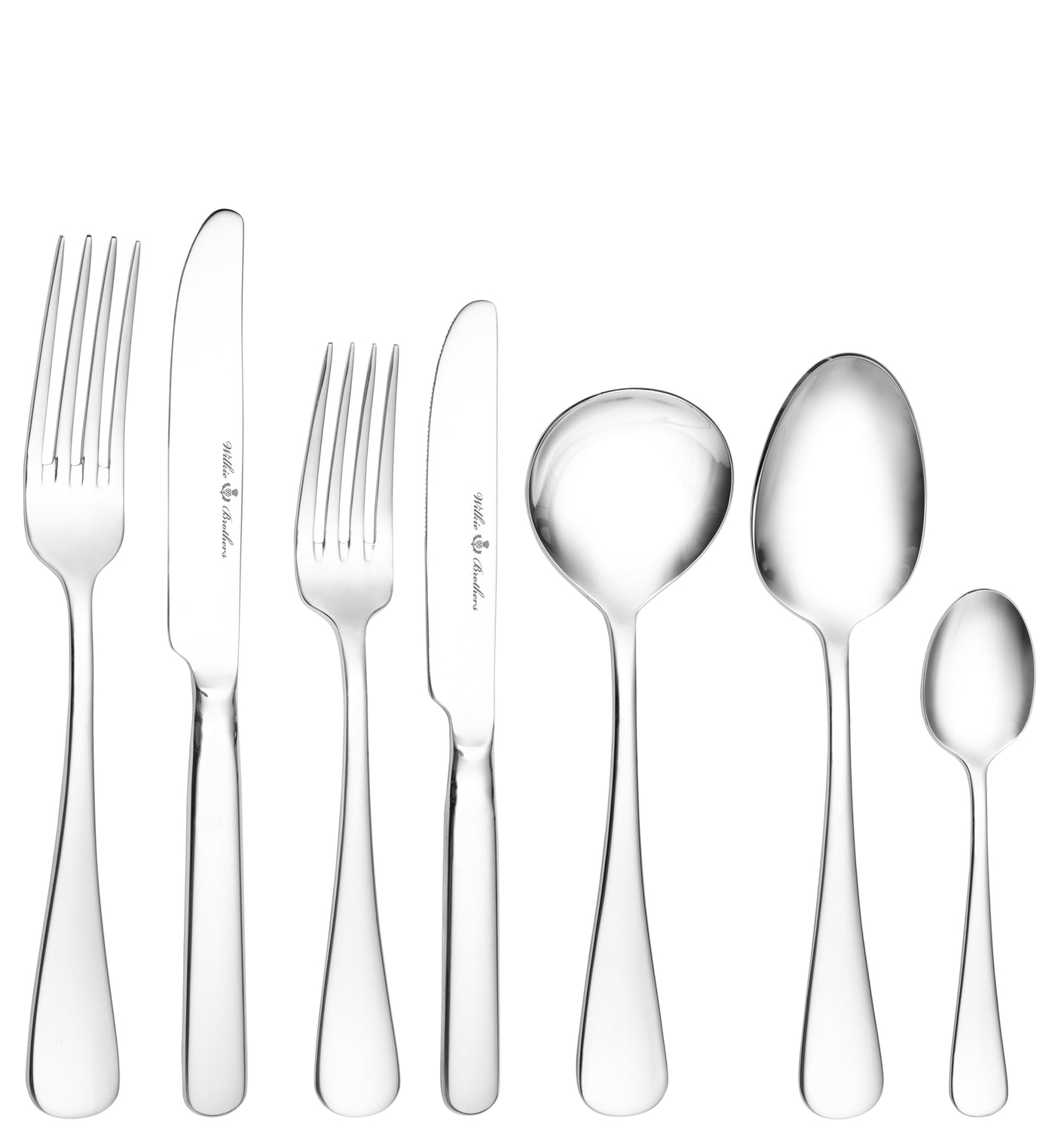 Wilkie Edinburgh 18/10 42 PC Cutlery Set