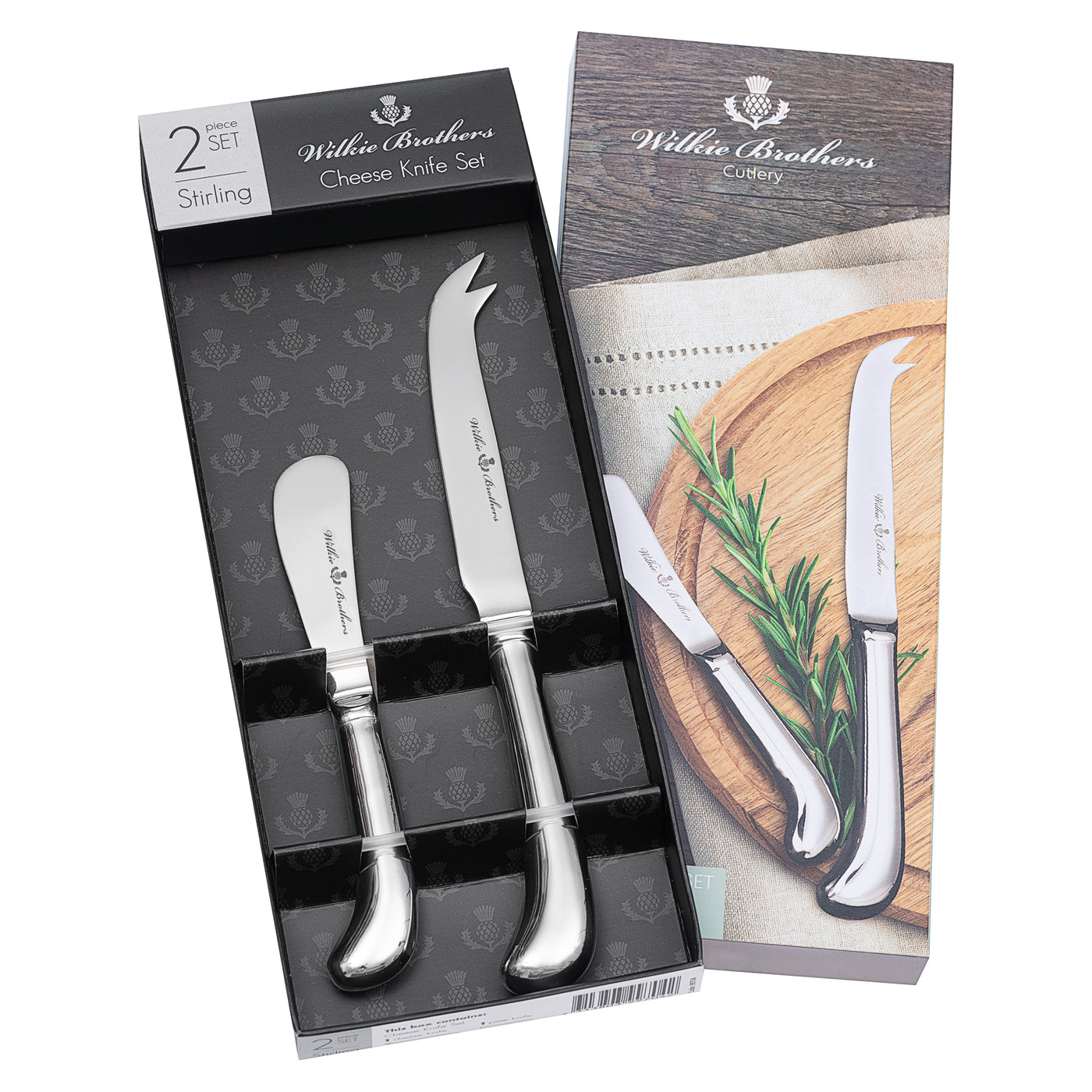 Wilkie Pistol 2 Piece Cheese Set
