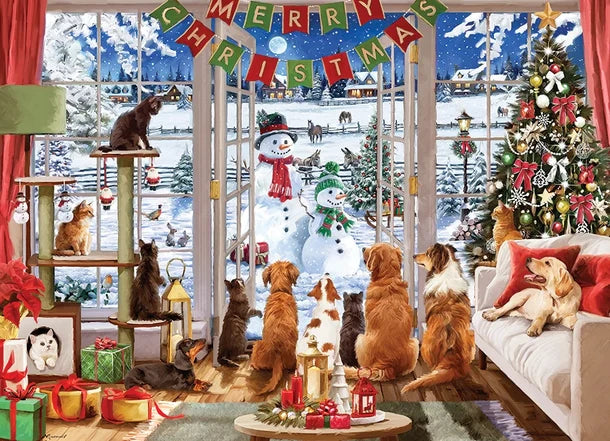 Christmas Visitors, 1000PCS,  Compact
