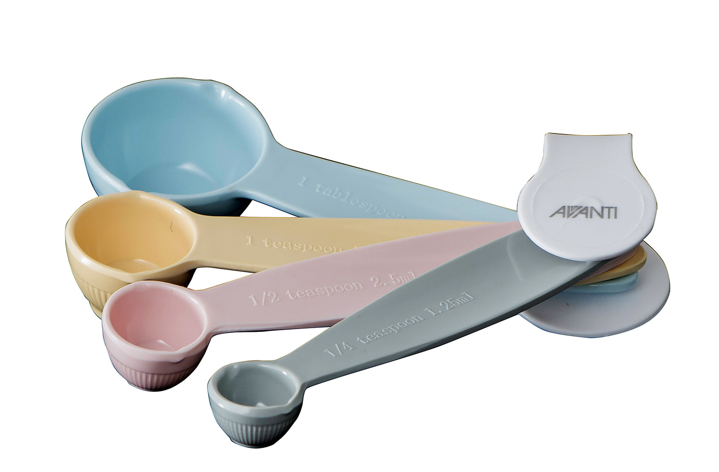 Ribbed Measuring Spoons - Pastel
