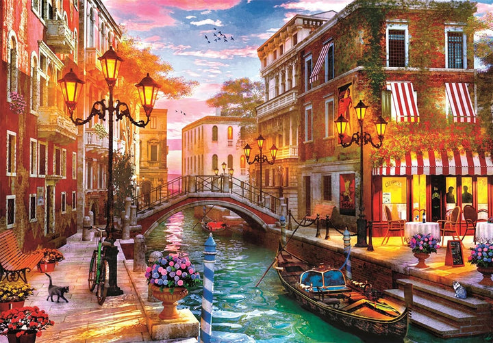 Sunset Over Venice - 500 Piece Jigsaw Puzzle