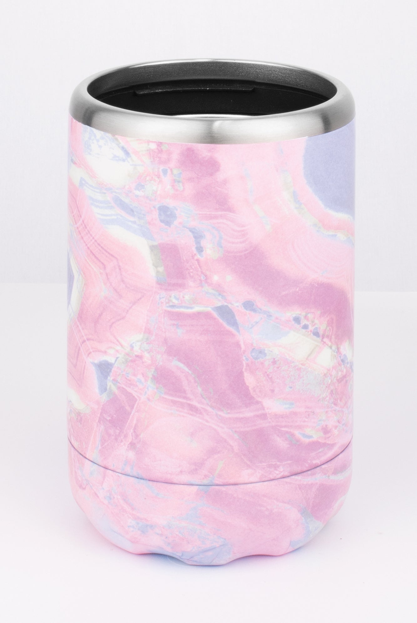 Can &amp; Stubbie Holder - Pink Marble