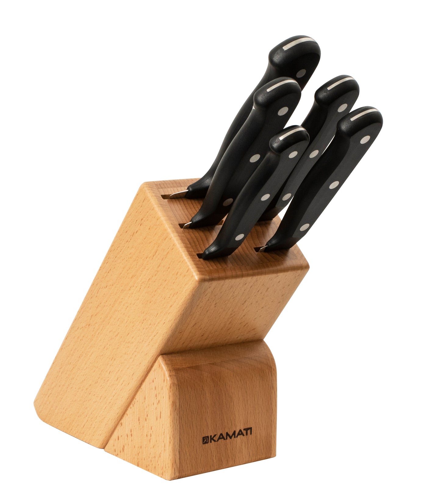 6 Pc Gourmet Knife Block Set