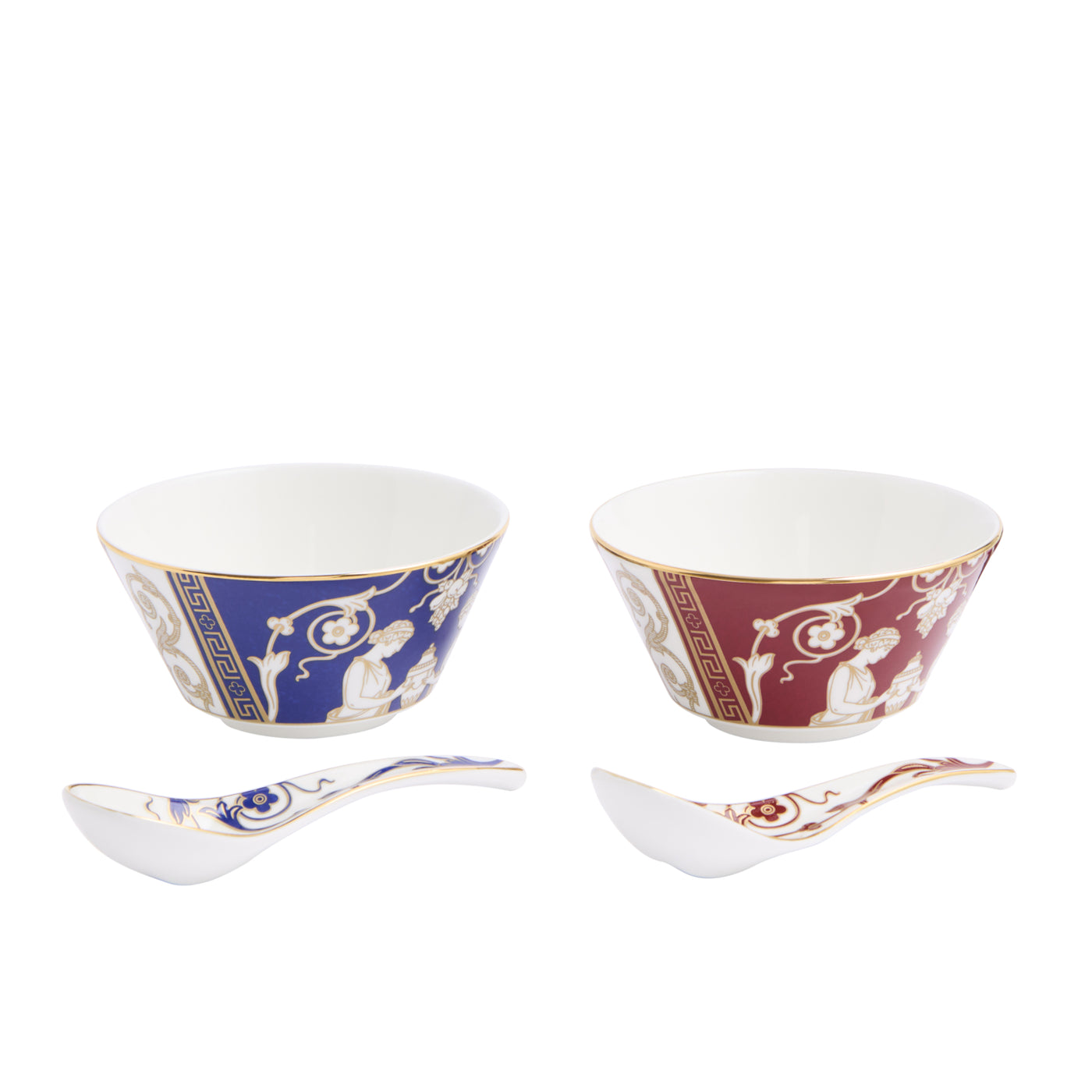 Wedgwood Renaissance Accents Mixed Bowl & Spoon Set of 2
