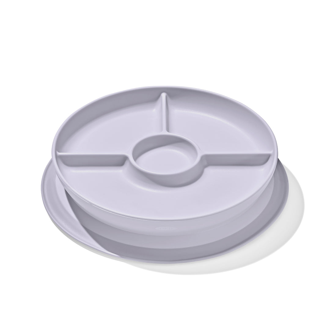 TOT Stick & Stay Divided Plate - Lilac