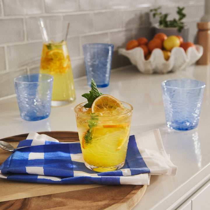 Royal Doulton Pacific 10th Anniversary Tumbler Blue Set of 4