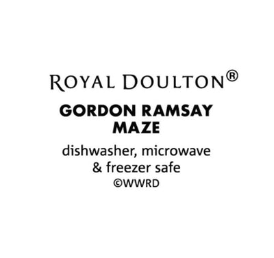 Gordon Ramsay Maze by Royal Doulton White 12 Piece Set