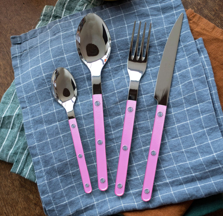 Bistrot Pearly shiny solid 4 pieces set -  Pink