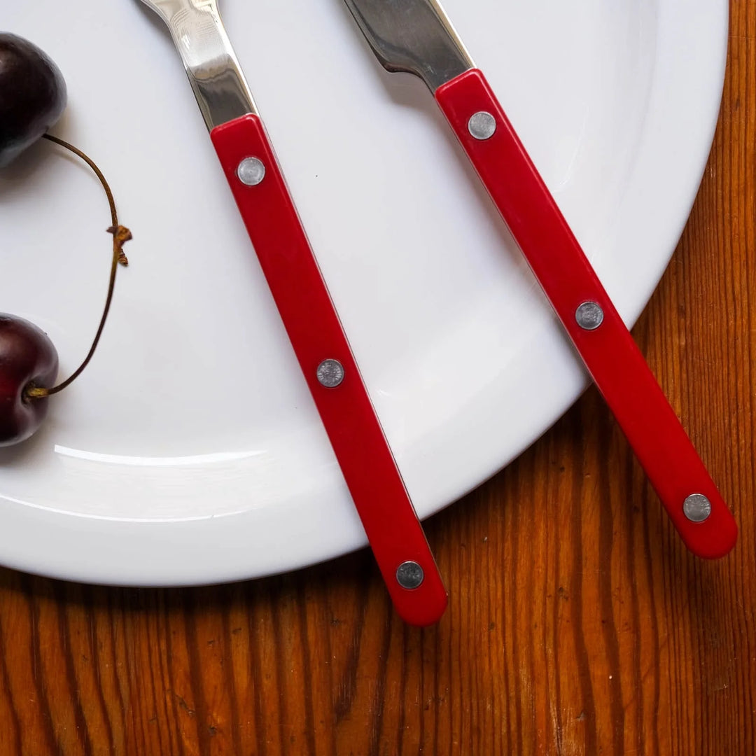 Bistrot Solid Teaspoon - Burgundy