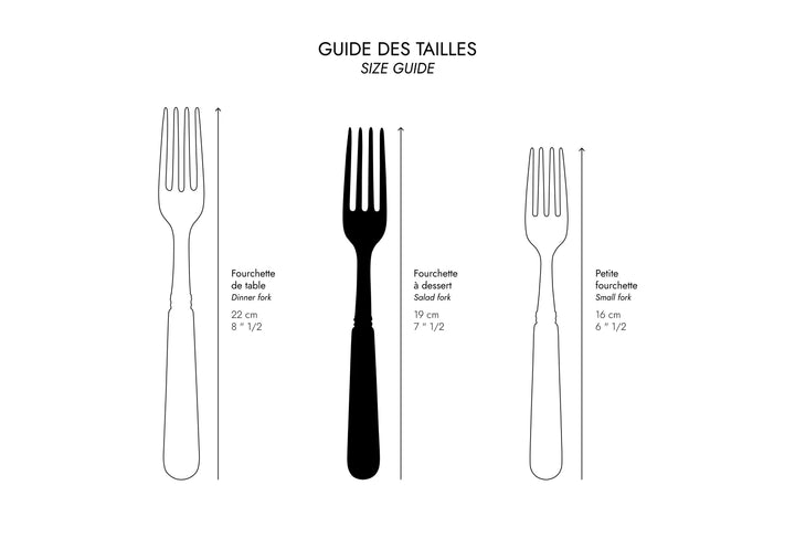 Bistrot Solid Salad Fork - Green