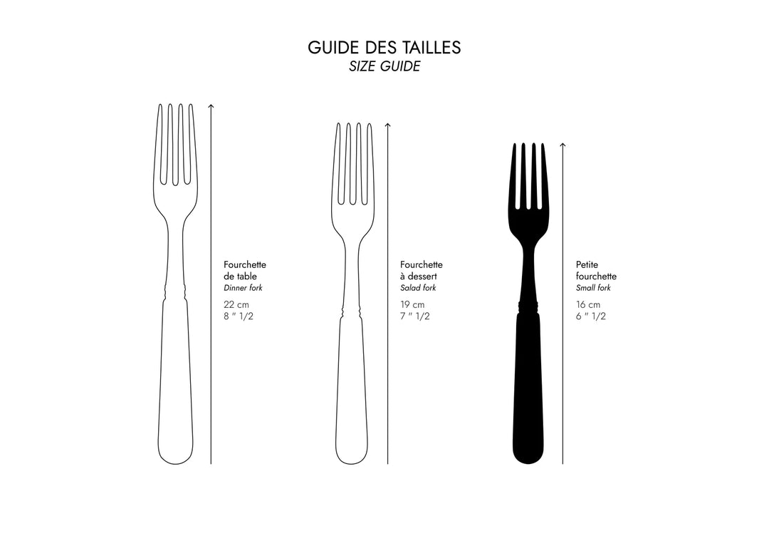 Bistrot Solid Small Fork - Burgundy