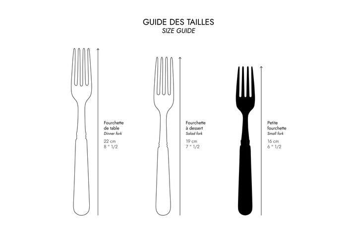 Bistrot Solid Small Fork - Burgundy