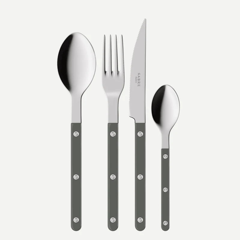 Bistrot shiny solid 24 pieces setting gift box - For 6 people