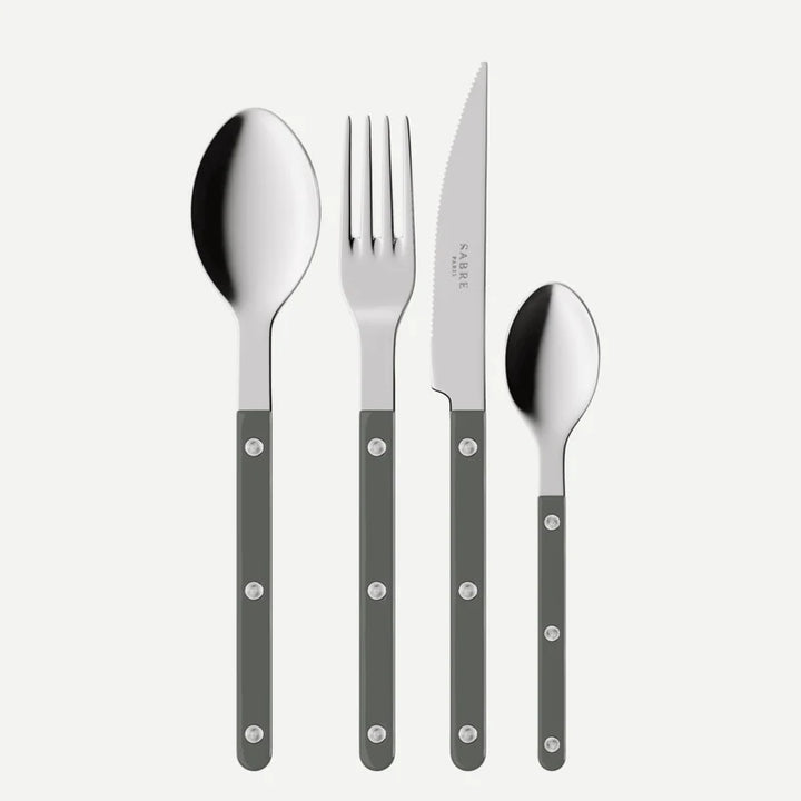 Bistrot shiny solid 24 pieces setting gift box - For 6 people